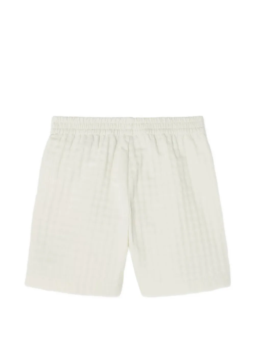 Versace Kids Shorts met Greca-borduurwerk en ruit-jacquard Beige