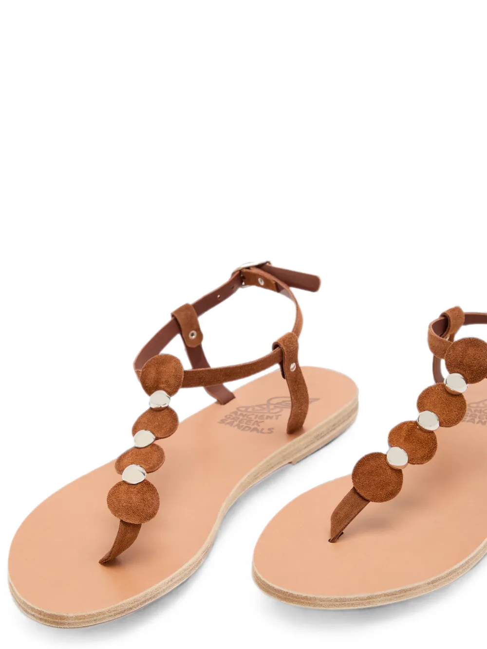 Ancient Greek Sandals studded suede sandals Bruin