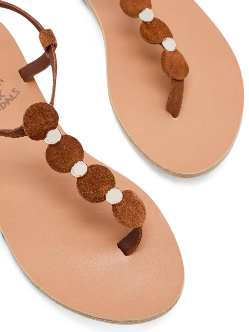 Ancient Greek Sandals studded suede sandals Bruin