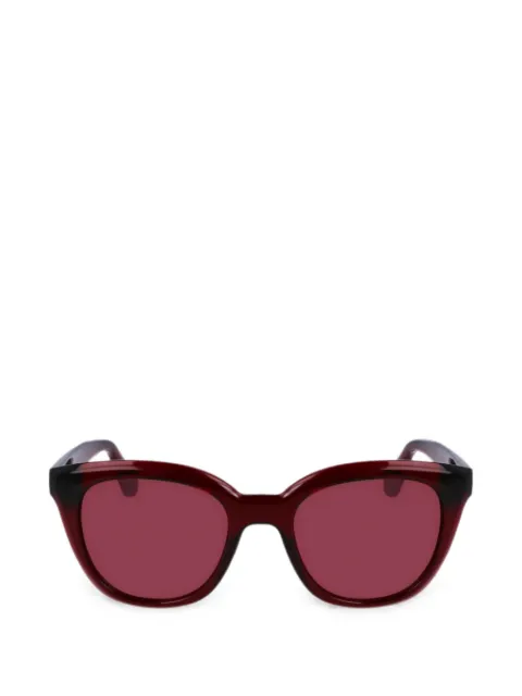 Ferragamo lentes de sol con armazón redonda