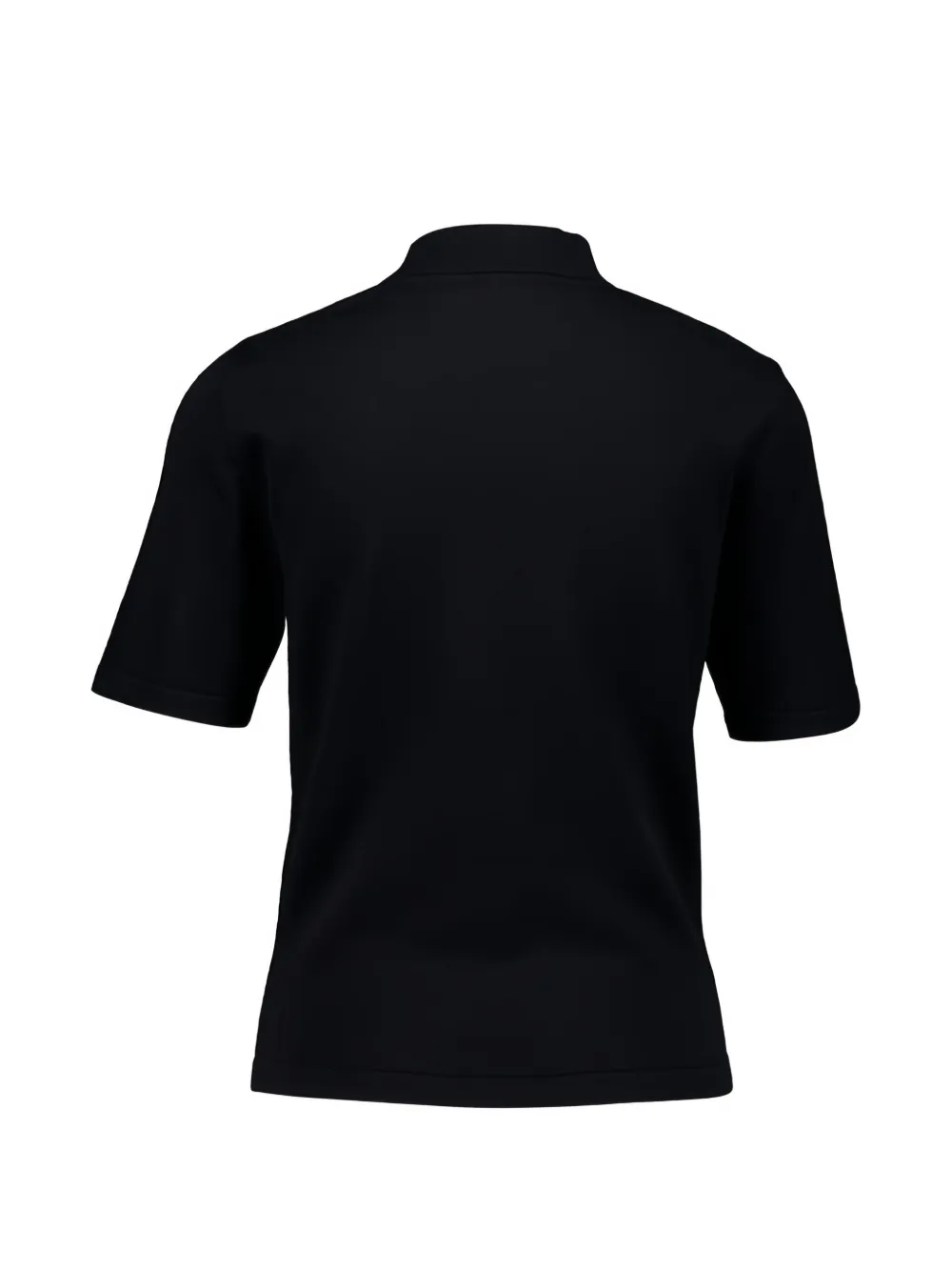 Courrèges T-shirt van merinowol met uitgesneden details Zwart