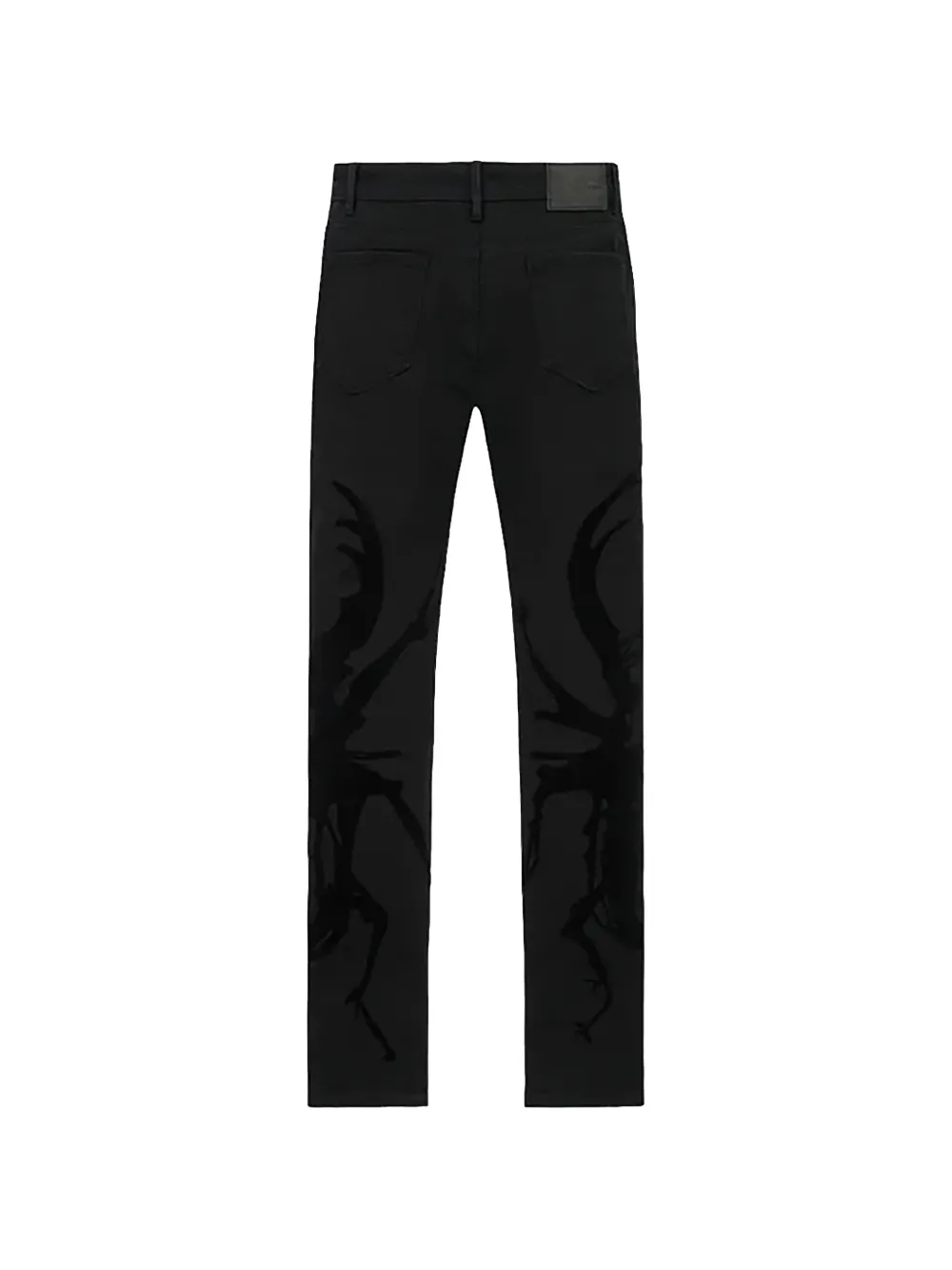 RTA Bryant jeans met kever-print Zwart