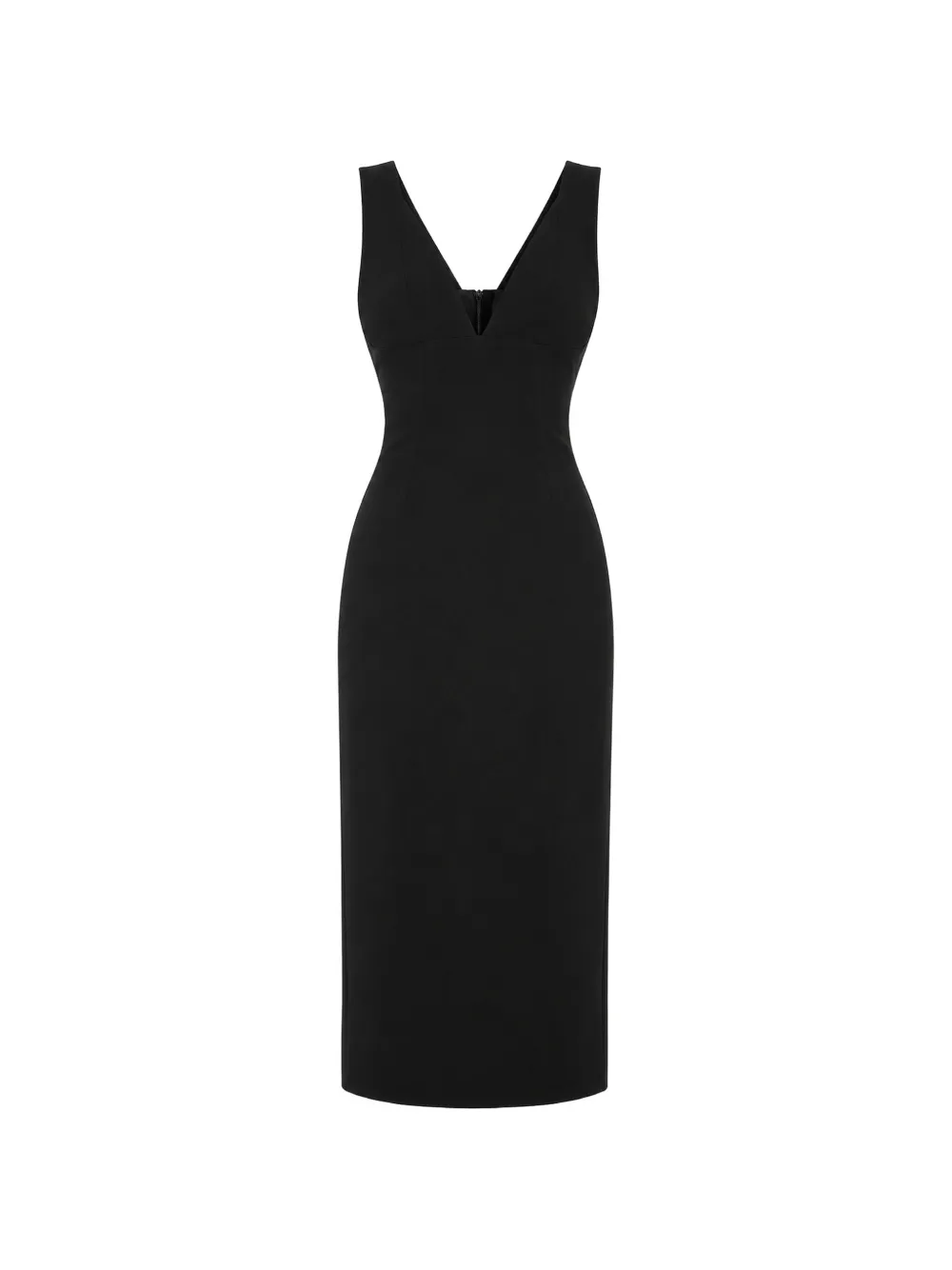 Victoria Beckham bonded crepe midi dress - Black