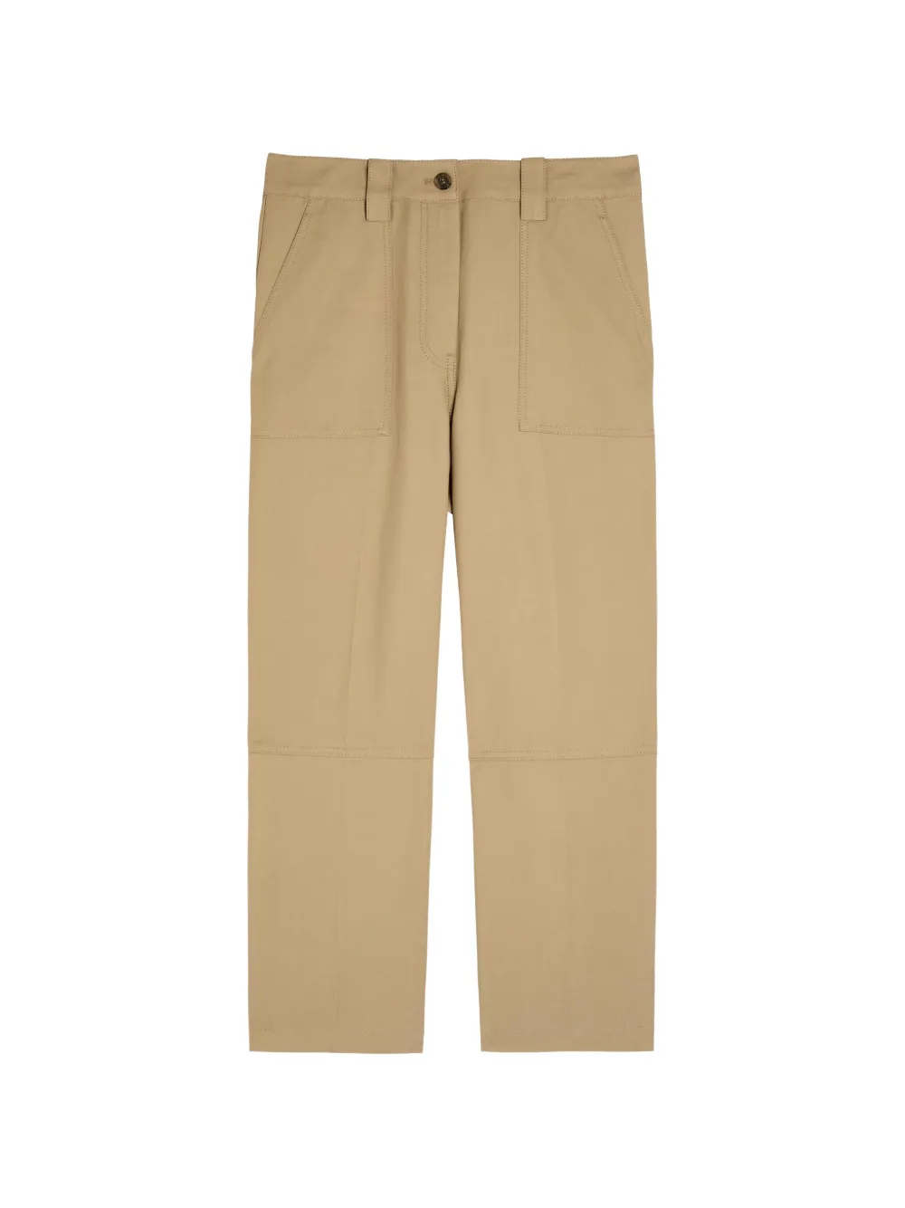 3.1 Phillip Lim patch-pocket straight-leg trousers - Nude