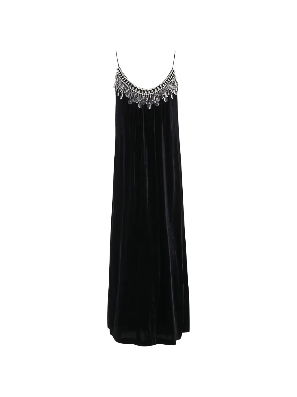 ZIMMERMANN crystal-embellished velvet midi dress - Black