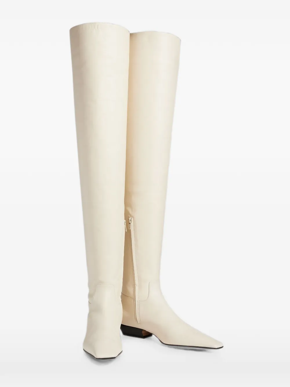 KHAITE Marfa over-the-knee boots Beige