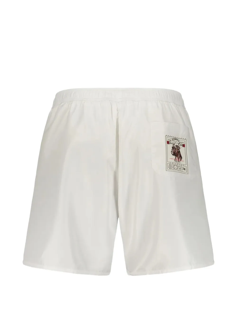 Iceberg Strandshorts met grafische print en logoprint Wit