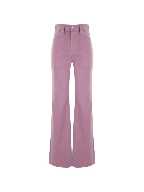 Veronica Beard Crosbie Wide-leg Trousers in Pink