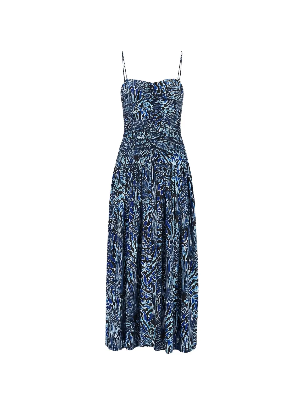 Ulla Johnson Arda ruched jersey dress - Blu