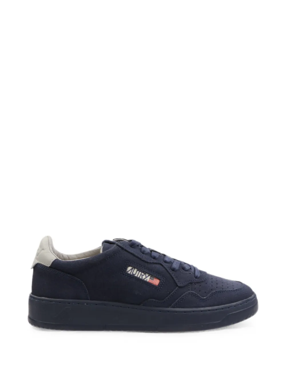 Autry Medalist Low perforated panelled sneakers Blauw