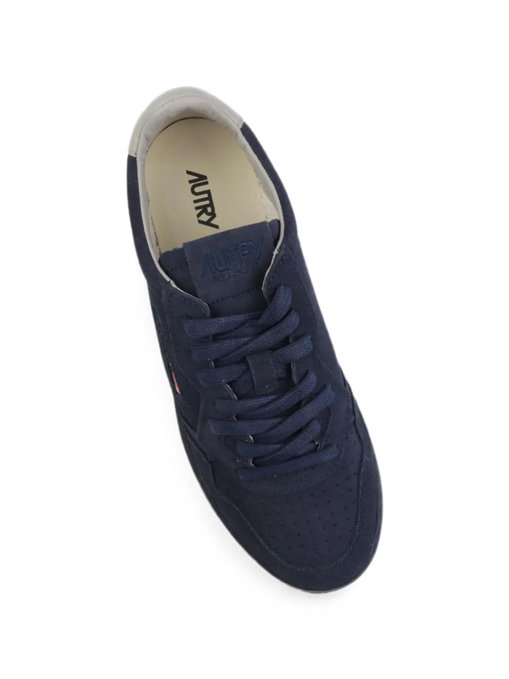 Autry Medalist Low perforated panelled sneakers Blauw