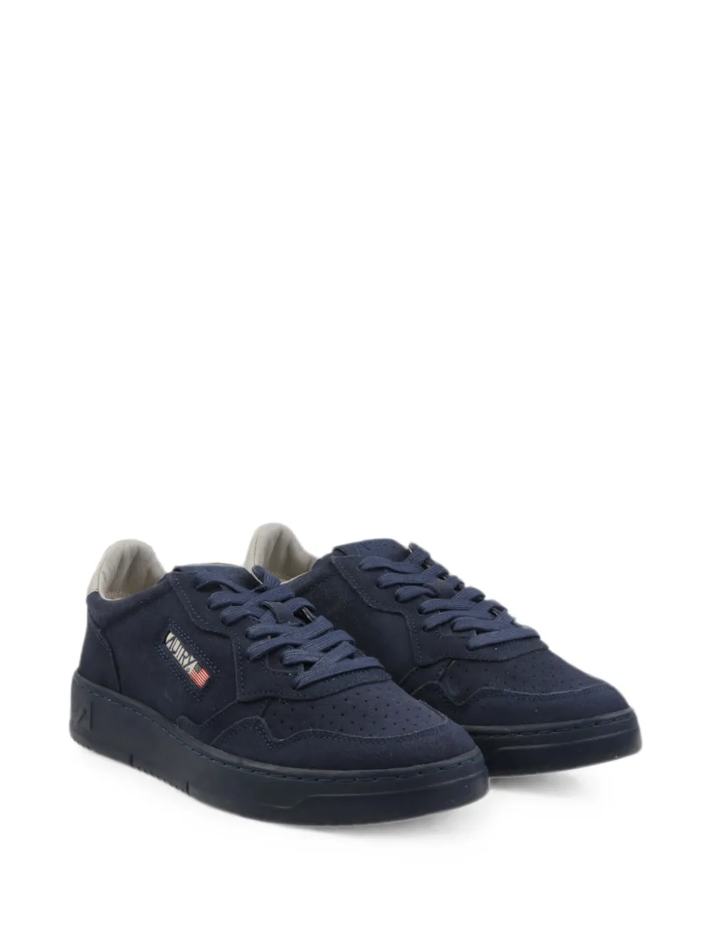 Autry Medalist Low perforated panelled sneakers Blauw