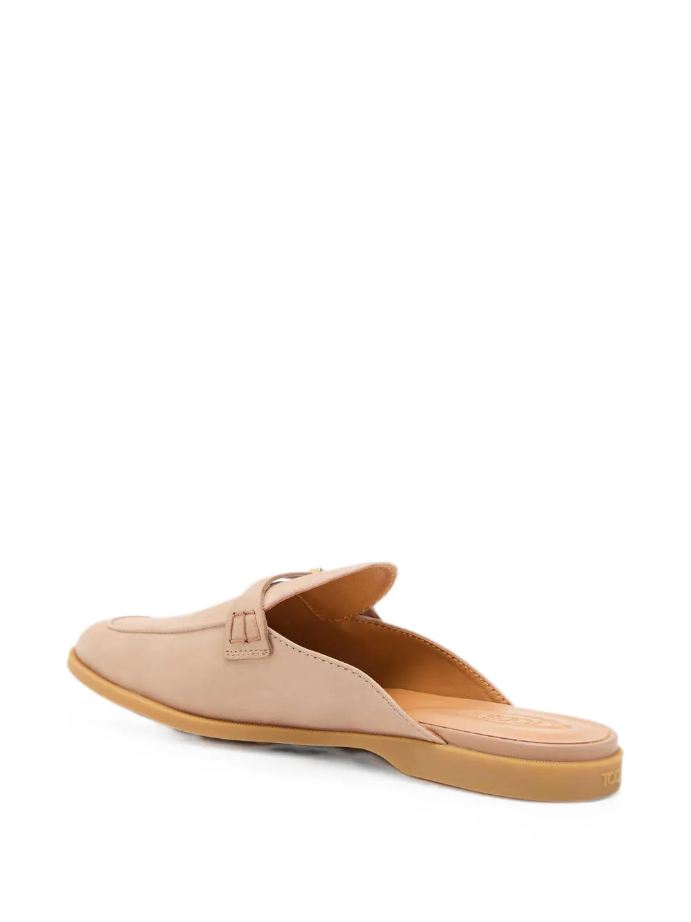 Tod's buckle-detail logo-charm mules Roze