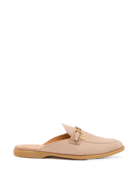 Tod's buckle-detail logo-charm mules
