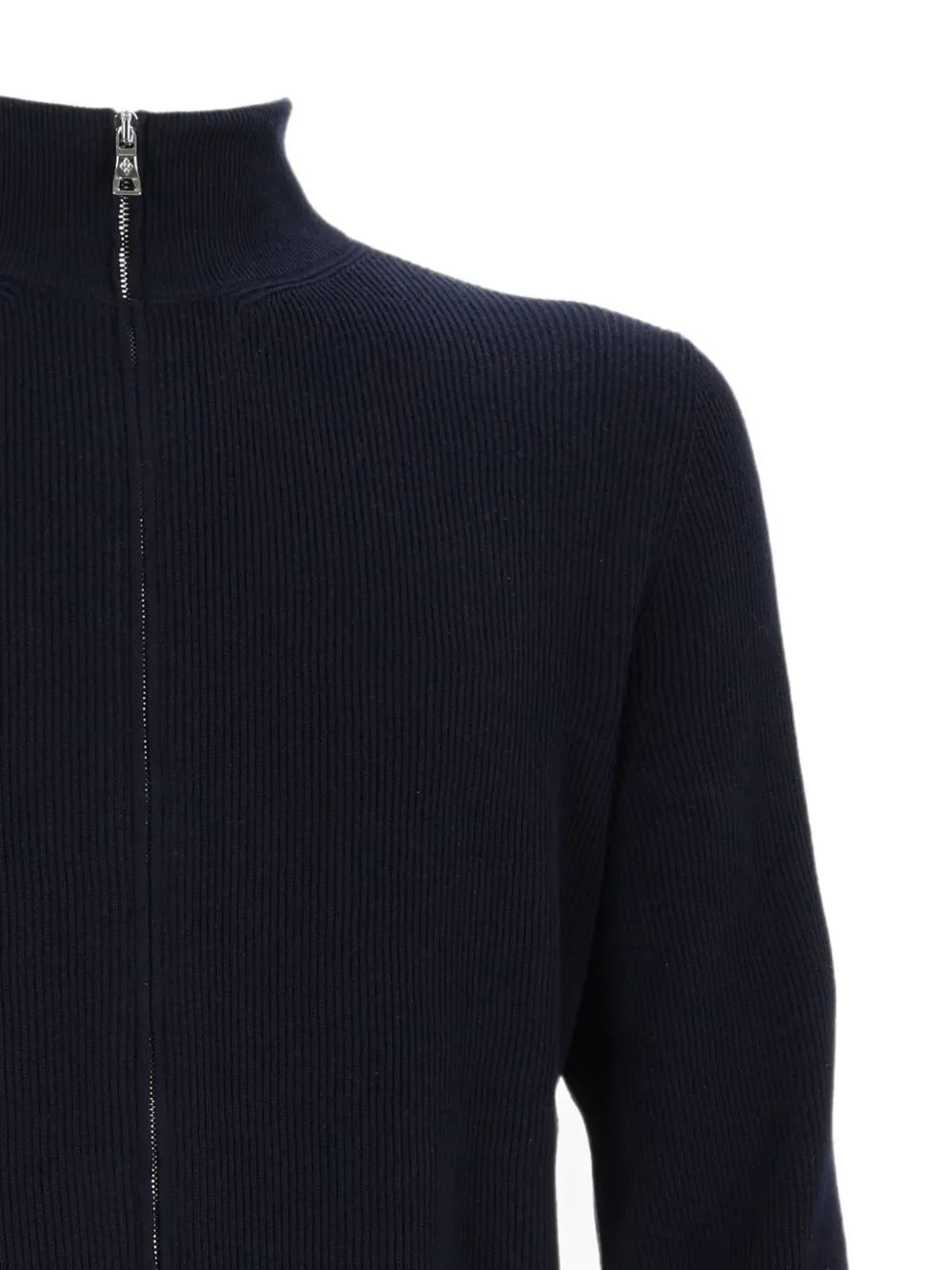 Ballantyne Ribgebreid vest Blauw