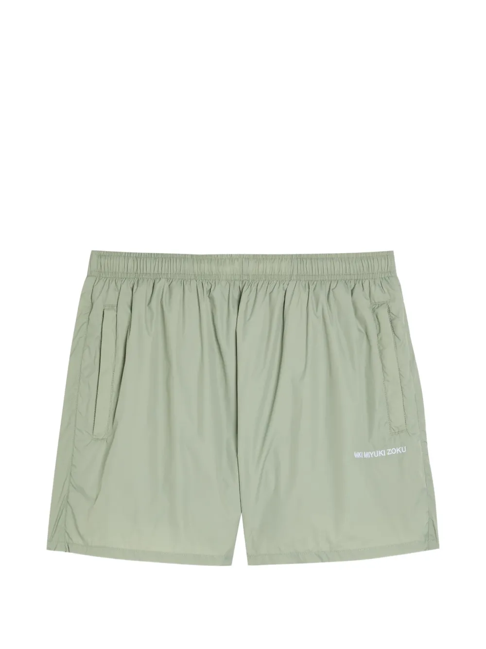 MKI Miyuki Zoku logo-embroidered swim shorts - Verde