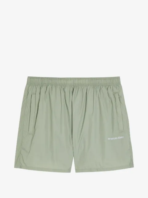 MKI Miyuki Zoku logo-embroidered swim shorts