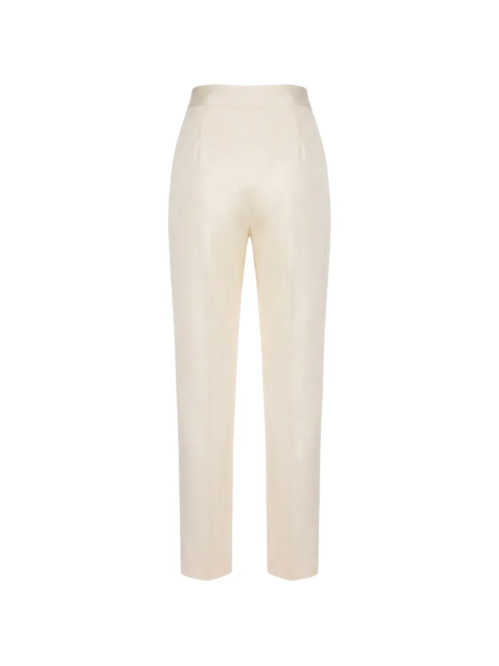 Elie Saab Pantalon met satijnen afwerking Beige