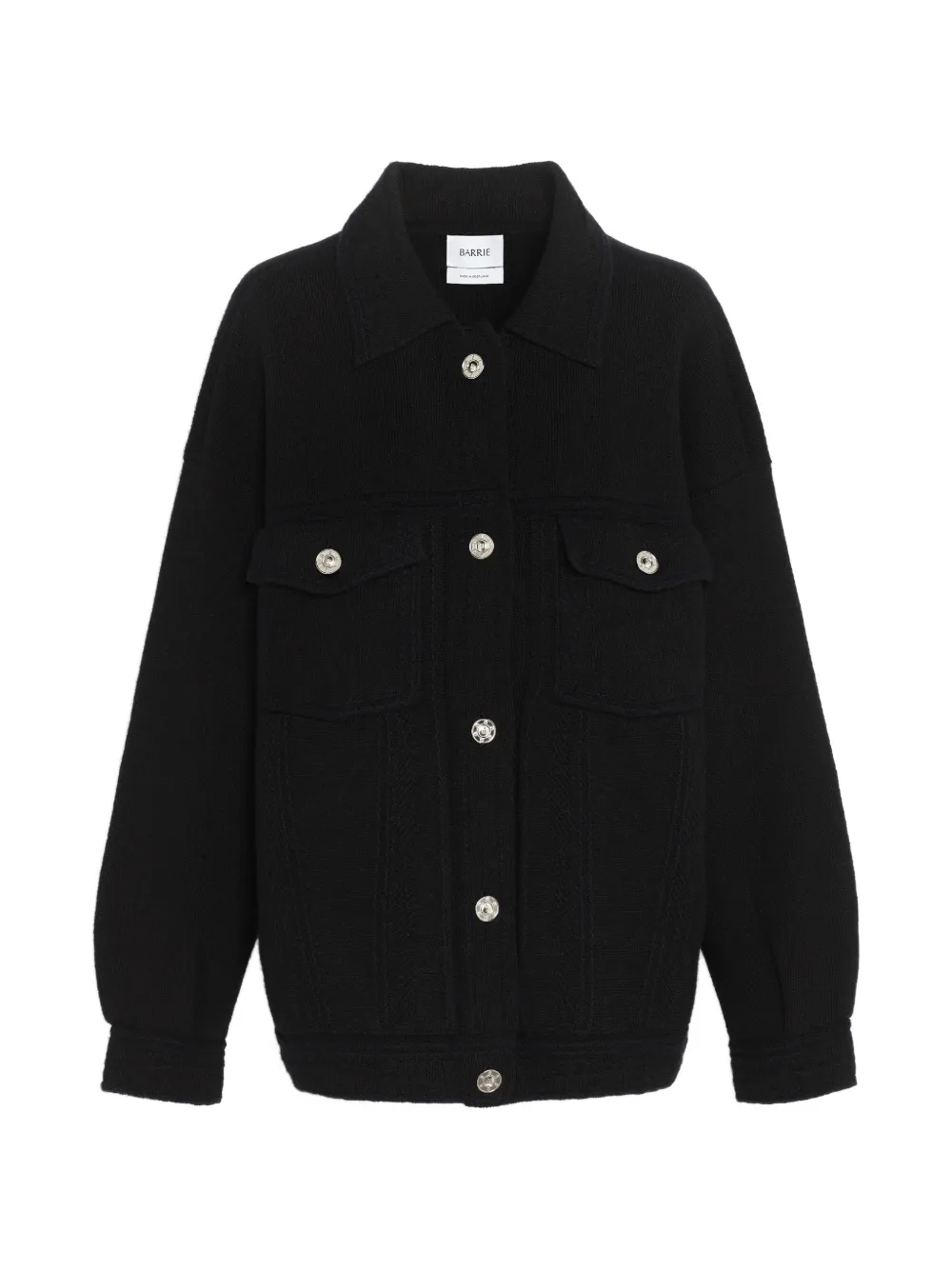 Barrie oversized button-up jacket - Black