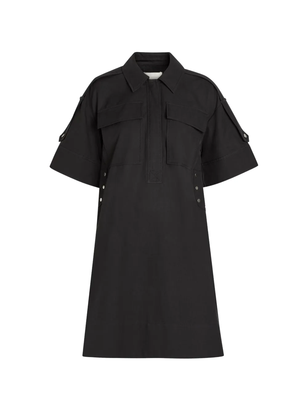 3.1 Phillip Lim Utility Shift Shirt stud-embellished mini dress - Schwarz