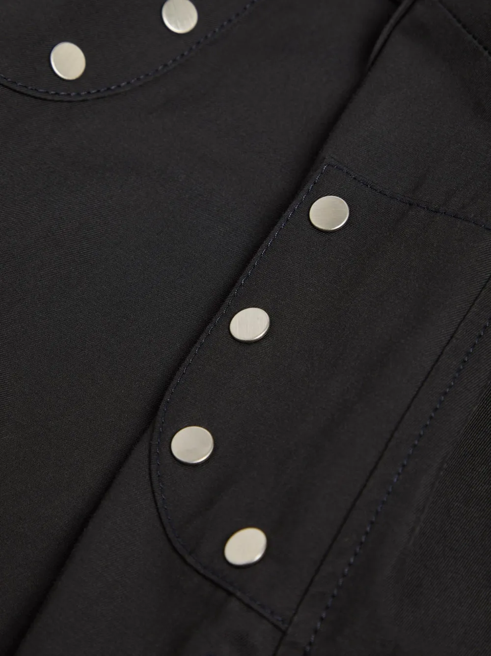 3.1 Phillip Lim Utility Shift Shirt mini-jurk verfraaid met studs Blauw