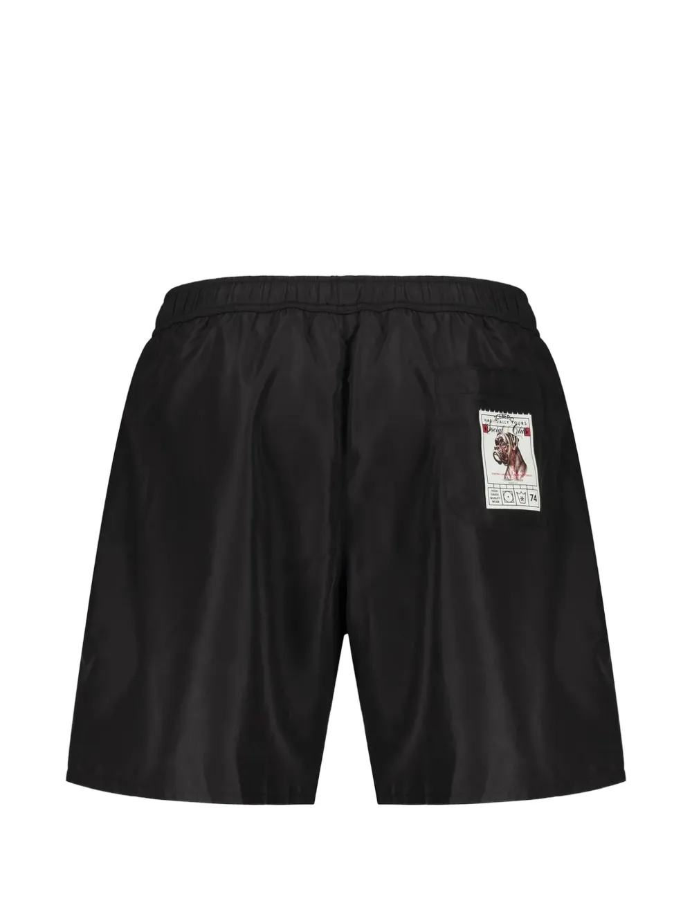 Iceberg Zwembroek met logo-print en grafische print Zwart