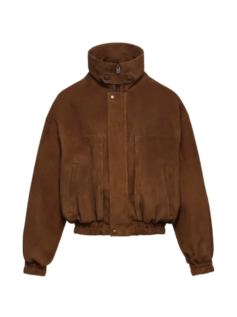 Magda Butrym elasticated-trim suede jackets