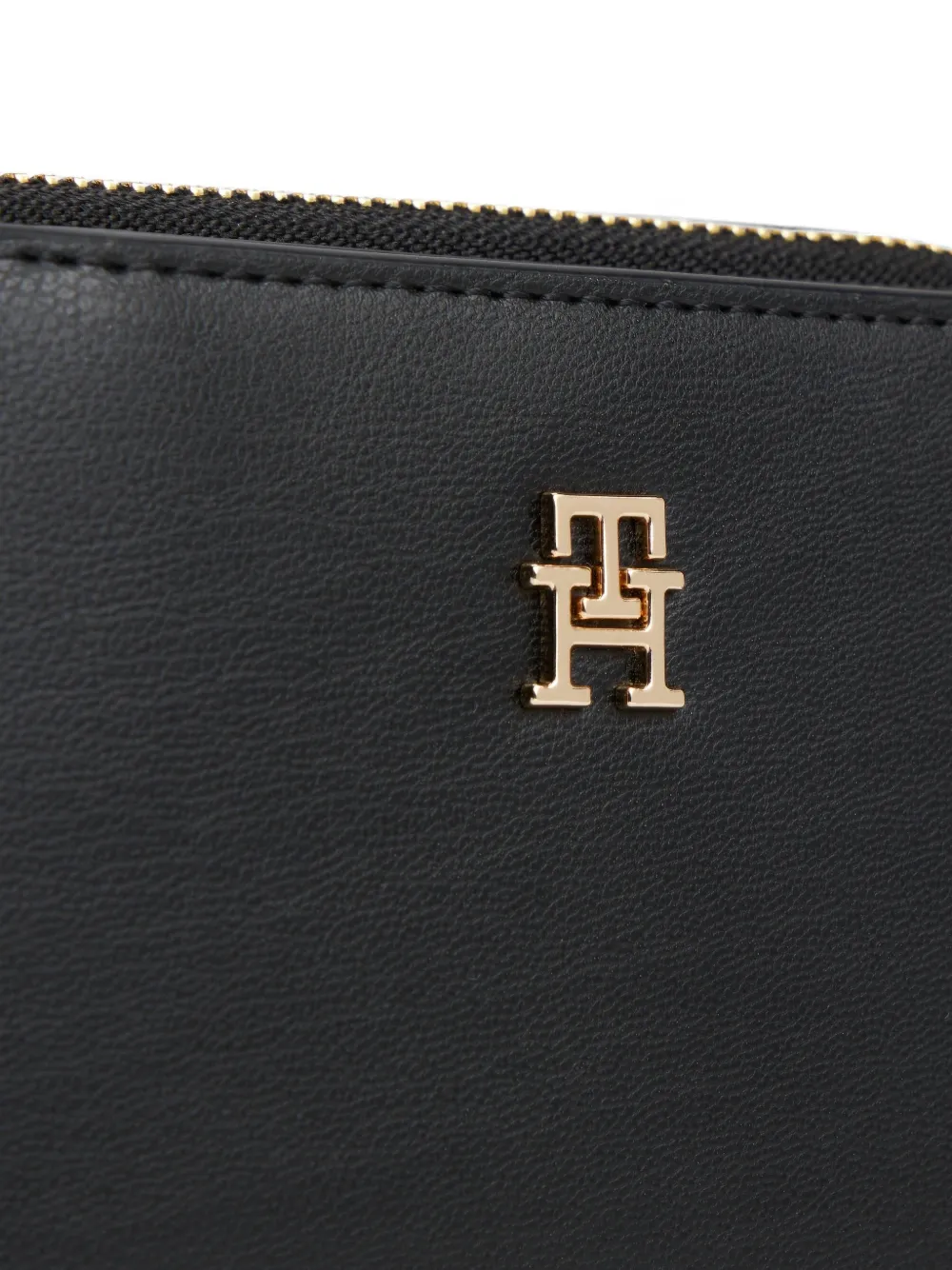 Tommy Hilfiger Portemonnee met logoplakkaat Zwart