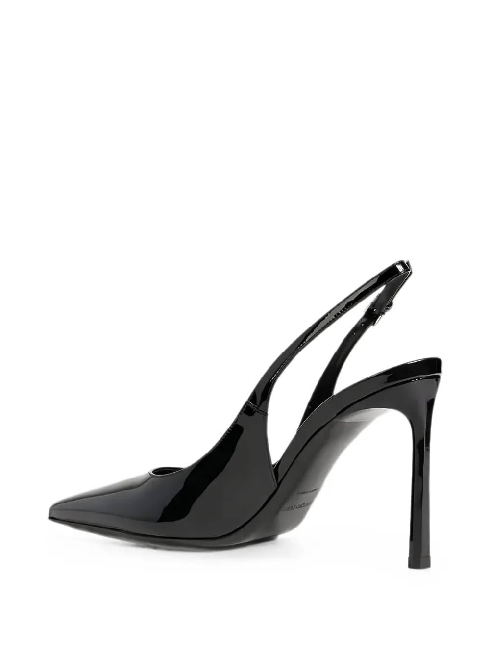 Sergio Rossi Sr Liya patent-leather slingback pumps Zwart
