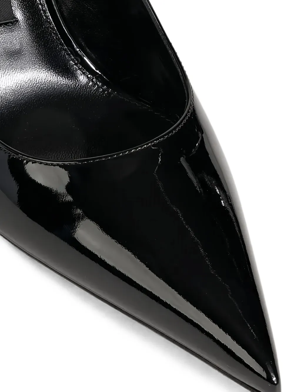 Sergio Rossi Sr Liya patent-leather slingback pumps Zwart
