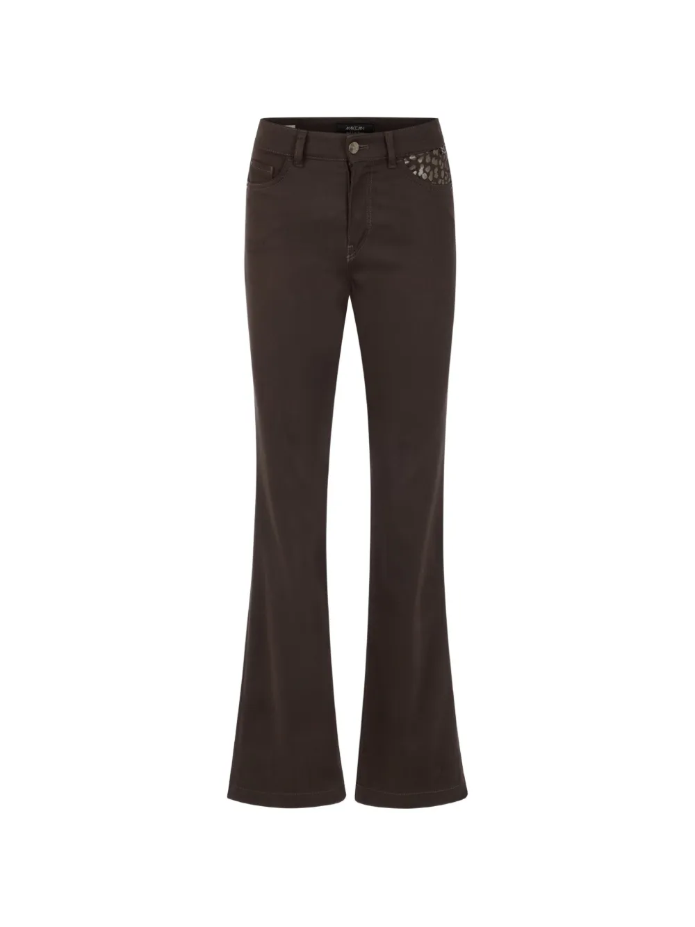 MARCCAIN Faro leopard-print trousers - Braun