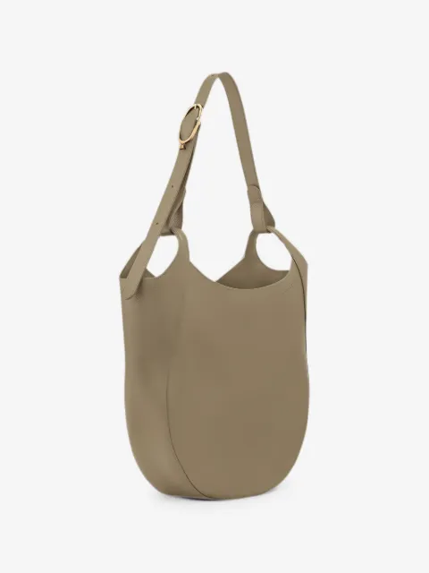 Longchamp Le Foulonné grained leather shoulder bag