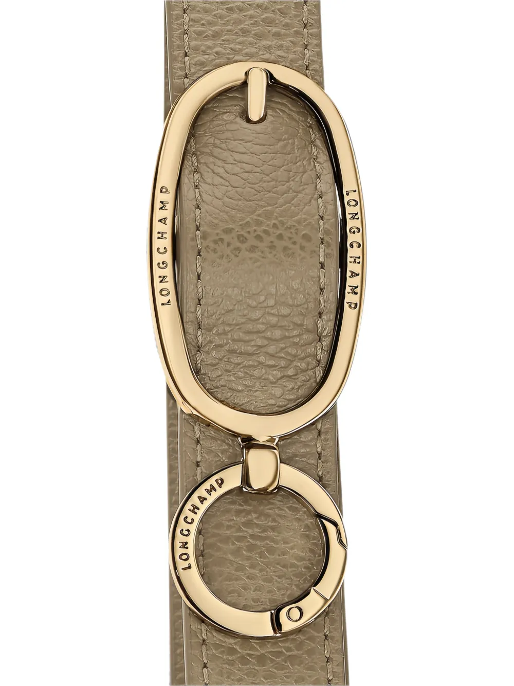 Longchamp Le Foulonné schoudertas van bewerkt leer Beige