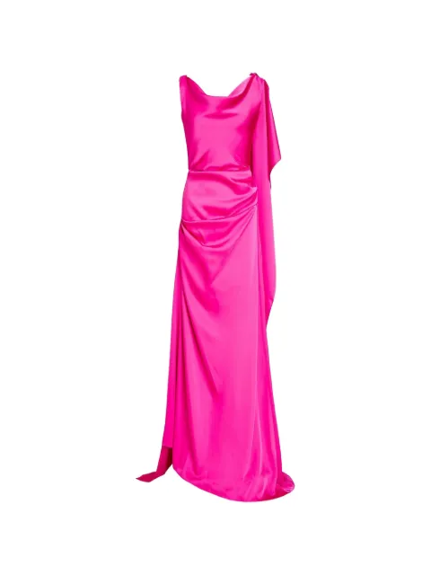 Rhea Costa Cora draped gown maxi dress