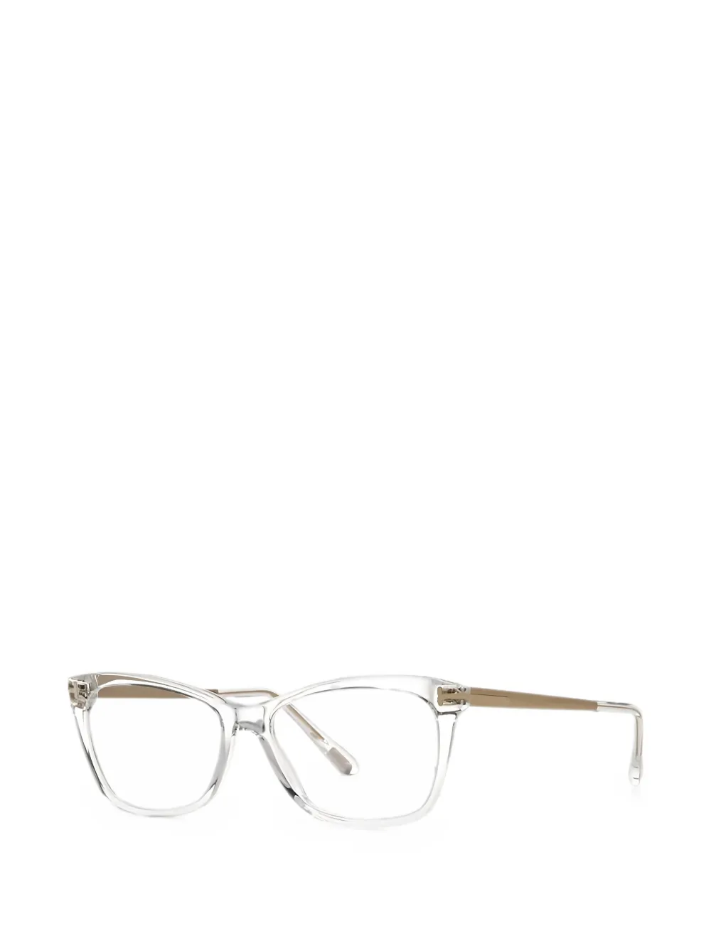 TOM FORD Eyewear rectangle-frame glasses Beige