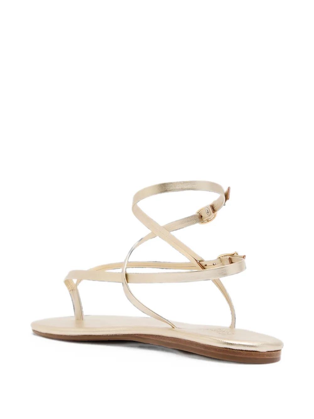 Ancient Greek Sandals metallic-effect strappy sandals Goud