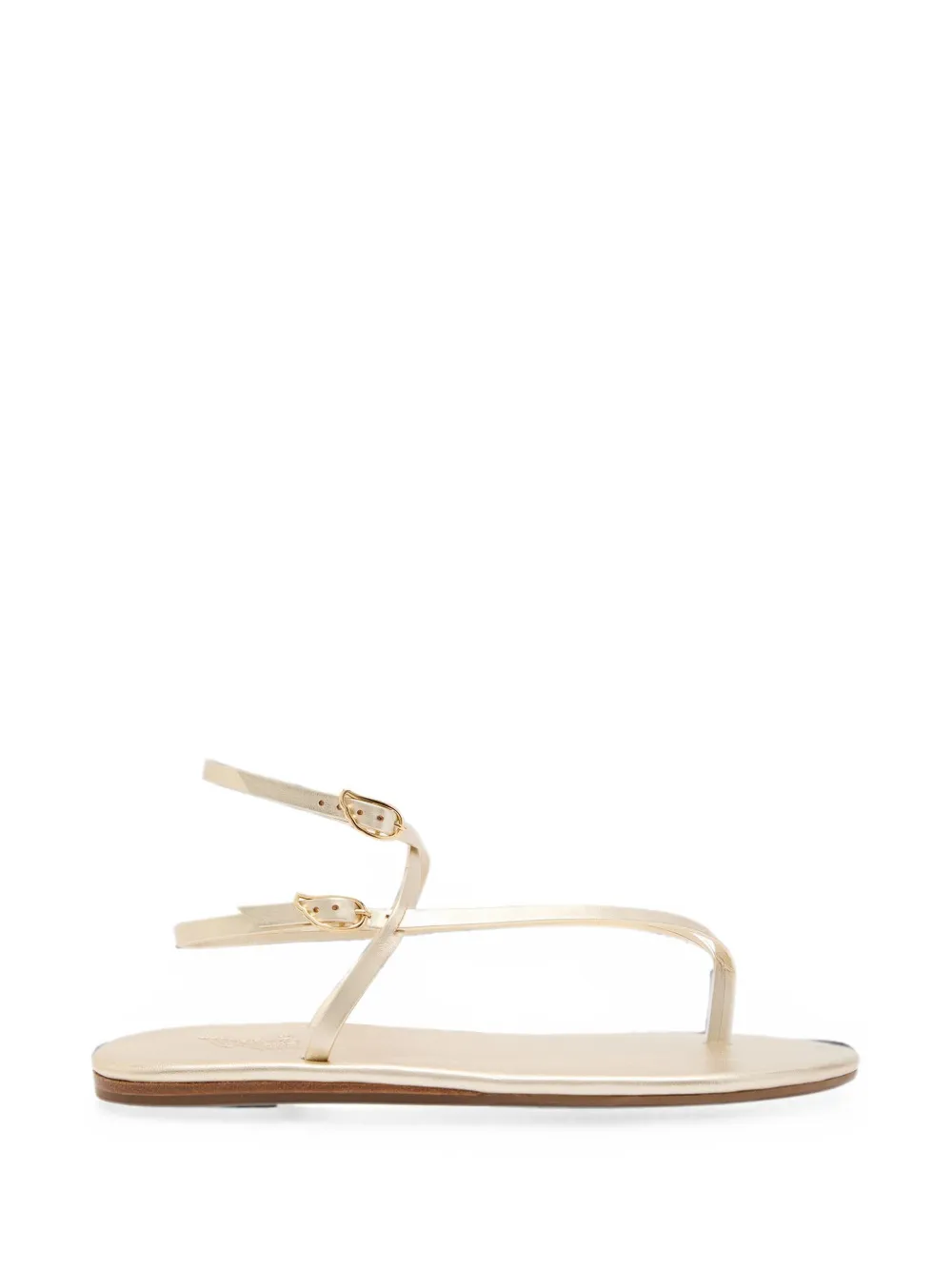 Ancient Greek Sandals metallic-effect strappy sandals Goud