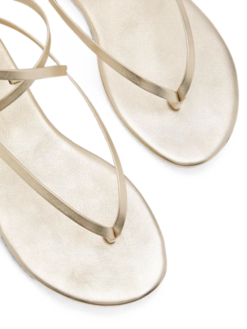 Ancient Greek Sandals metallic-effect strappy sandals Goud