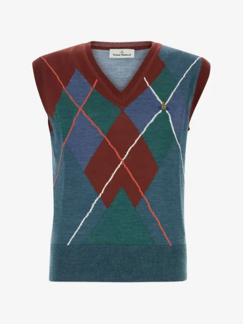 Vivienne Westwood Argyle embroidered sweater