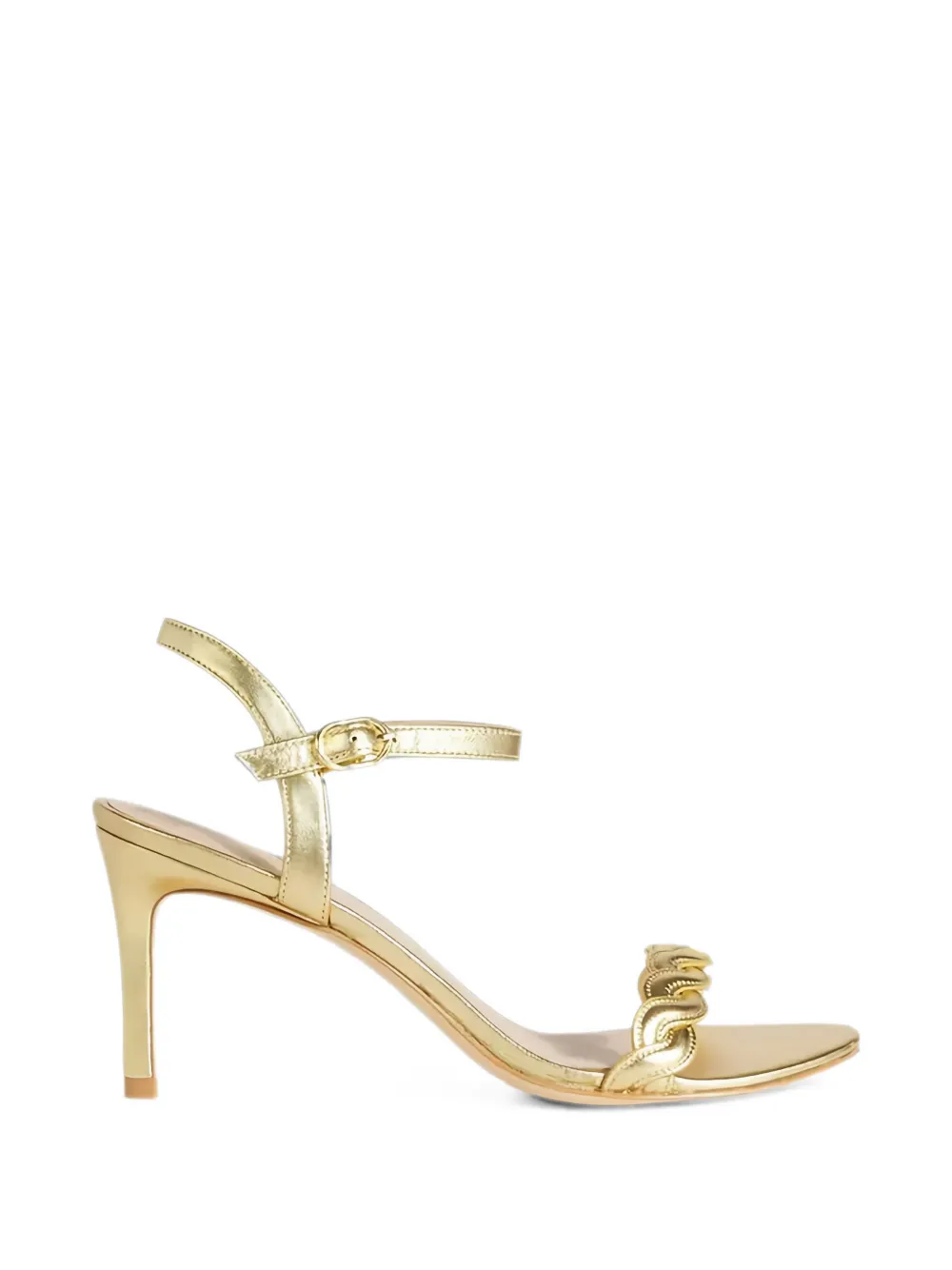 Stuart Weitzman Dancer Twistie leather sandals - Oro