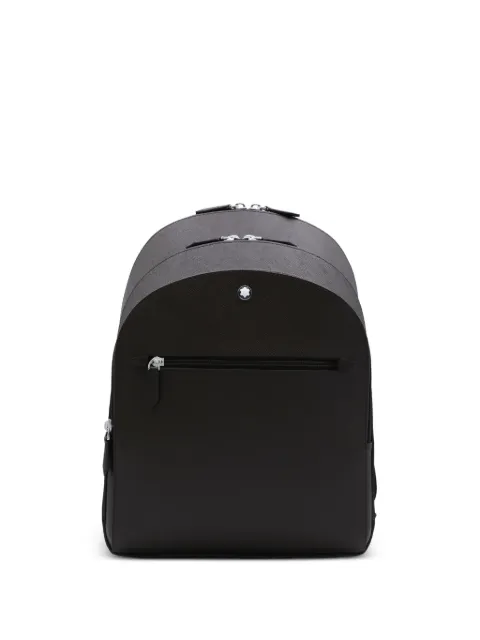 Montblanc medium cross-grain leather zip-pocket backpack