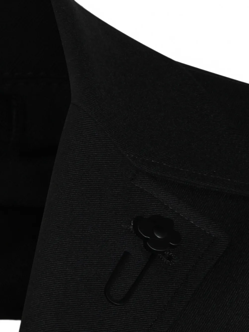 Lardini Button-up blazer met gekerfde revers Zwart