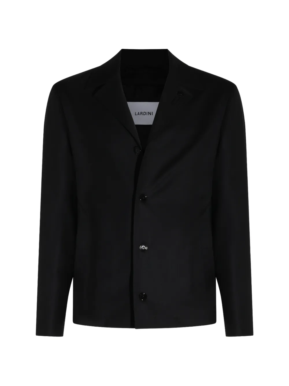 Lardini notch-lapel button-up blazer - Nero