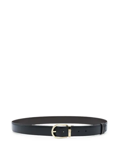 Montblanc horseshoe-buckle leather belt