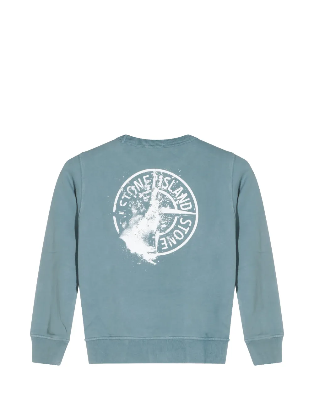 Stone Island Junior Trui met logoprint Blauw