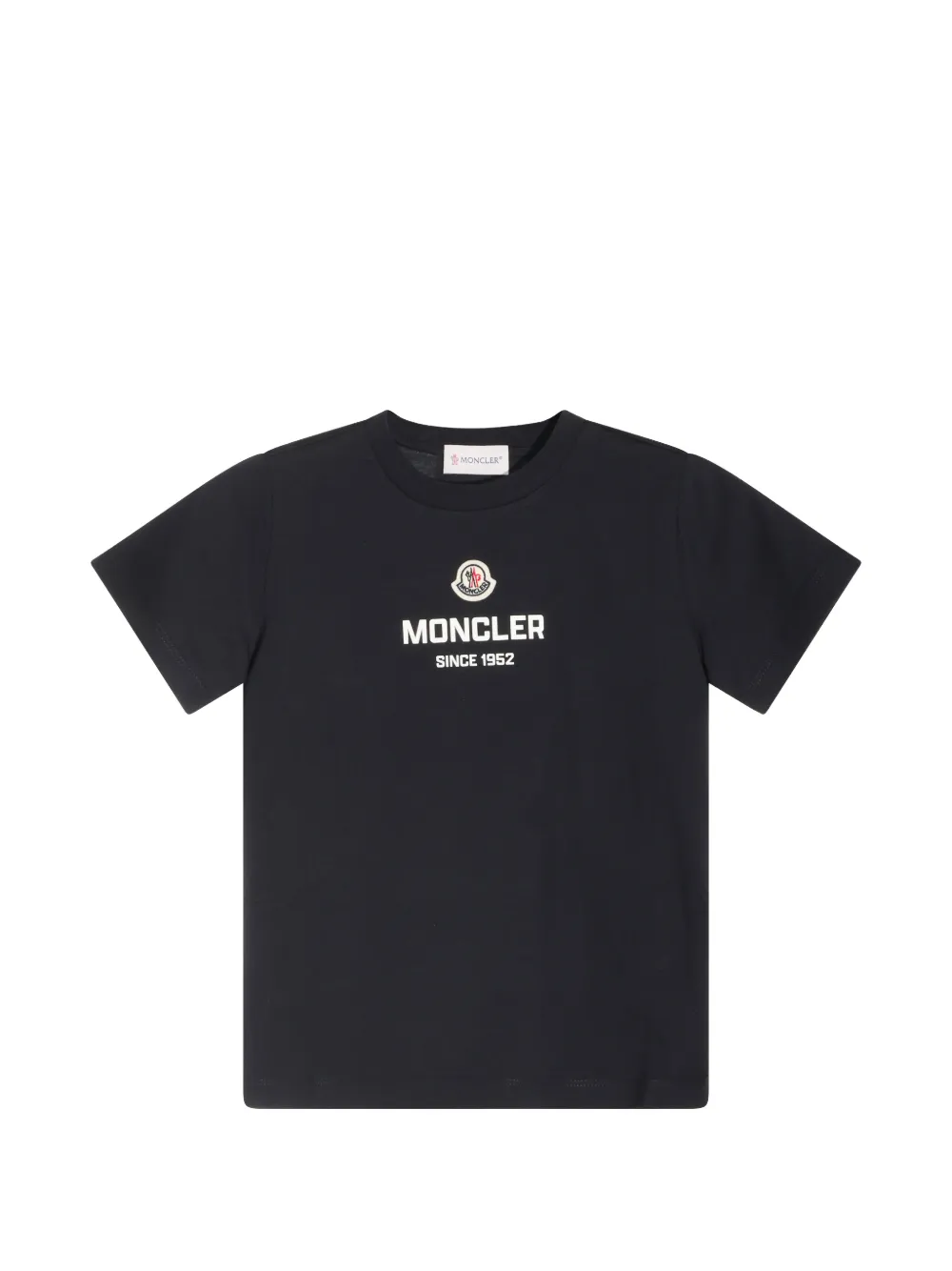 Moncler Enfant t-shirt à logo imprimé - Noir Moncler Enfant t-shirt à logo imprimé - Noir