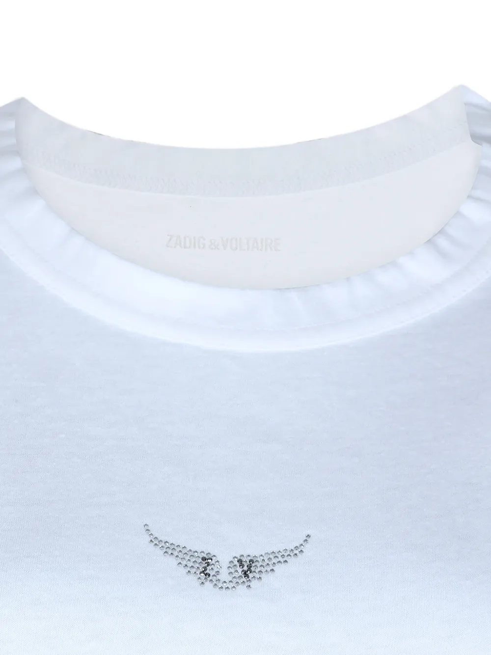 Zadig&Voltaire Marta T-shirt met verfraaid detail Wit