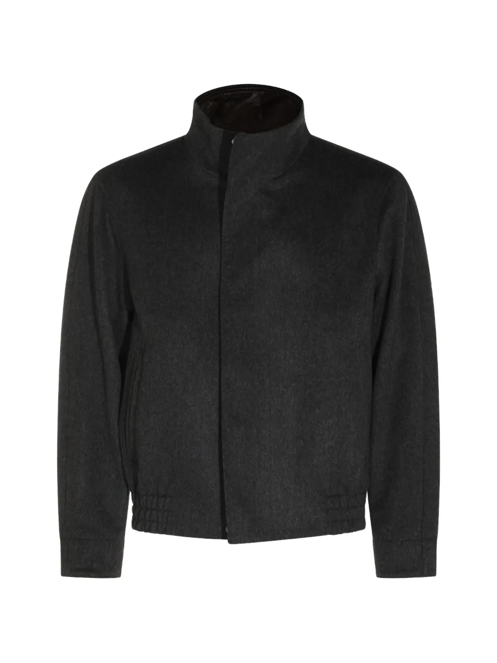 Lardini virgin wool high-neck jacket - Grigio