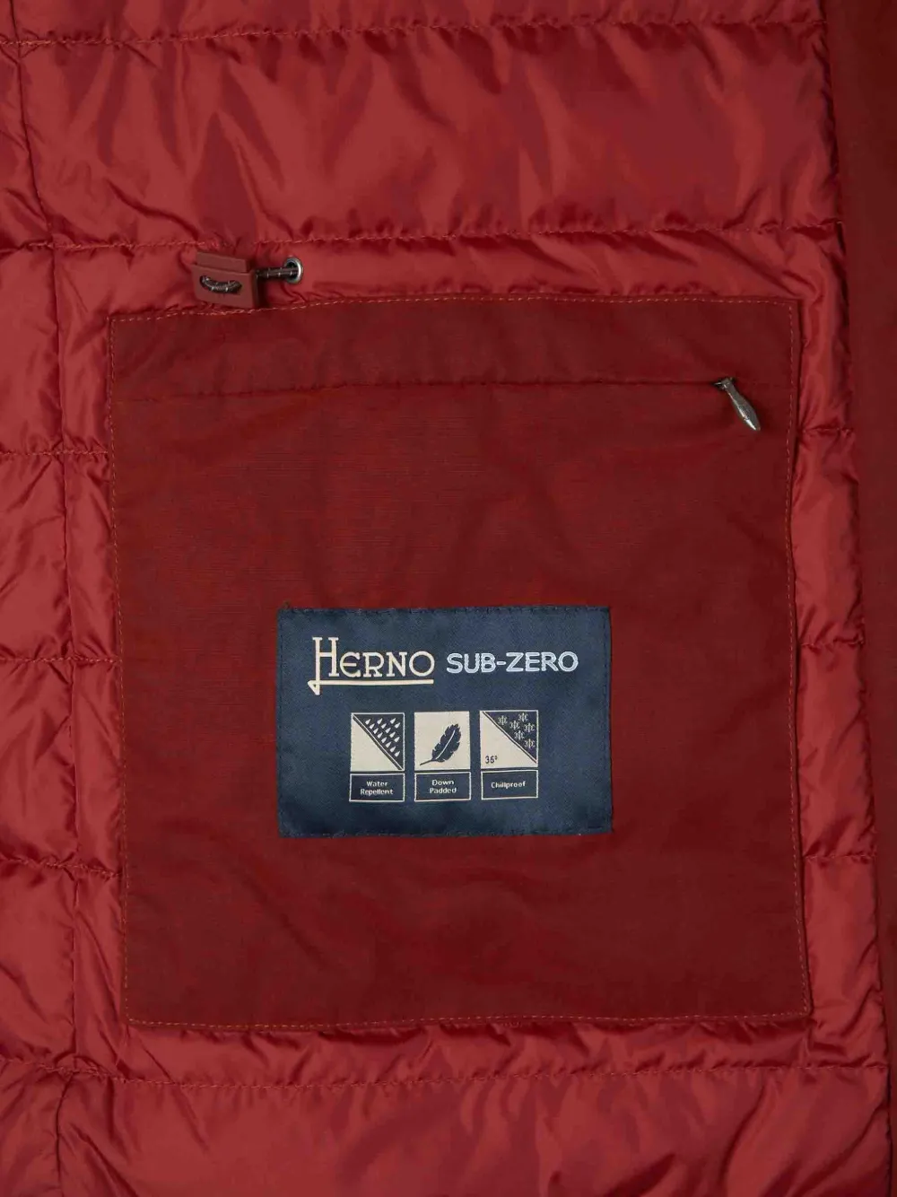 Herno Sub-Zero jack met capuchon Rood