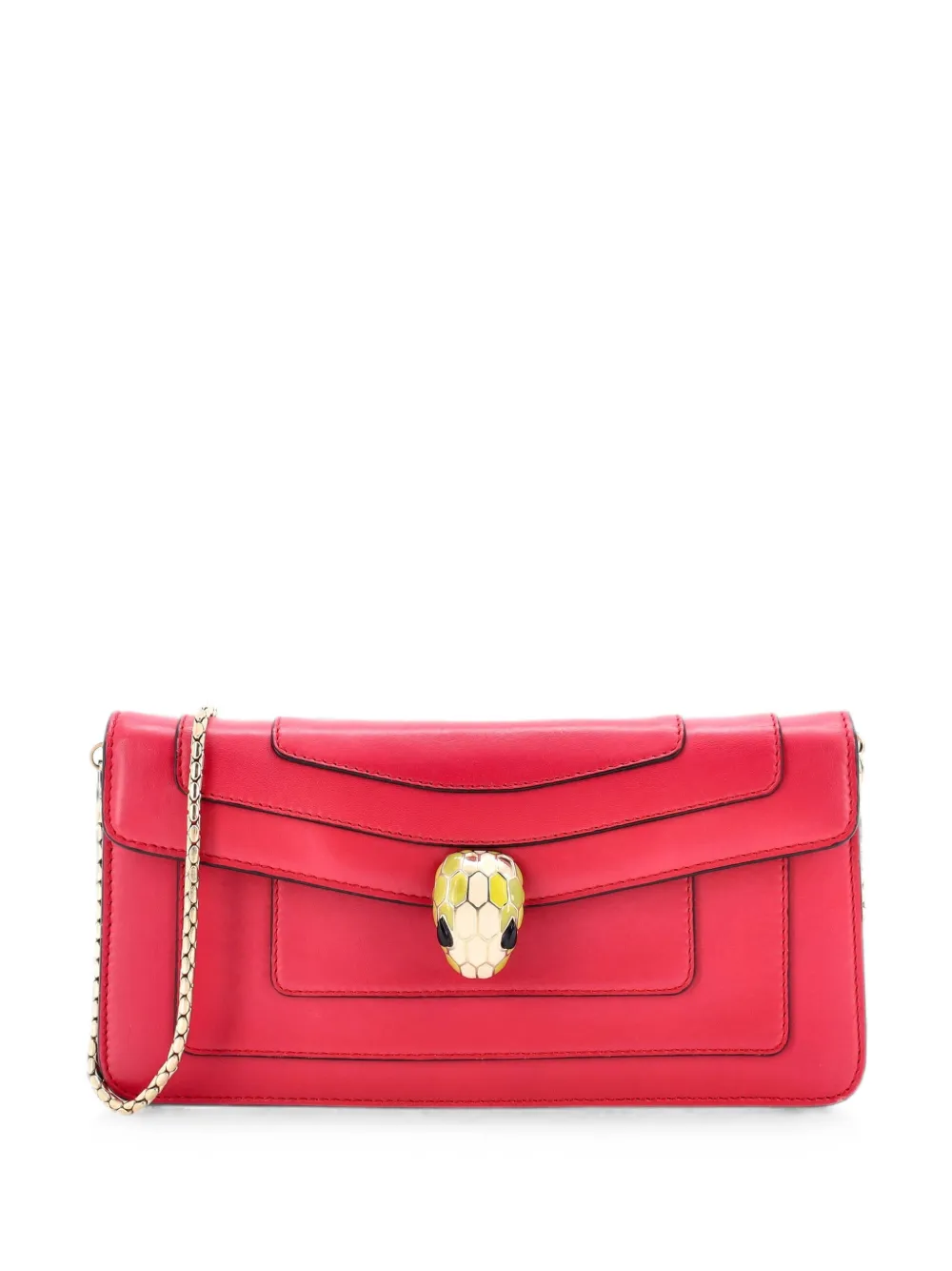 Bvlgari Pre-Owned Serpenti Forever Chain Clutch Leather shoulder bag - Pink